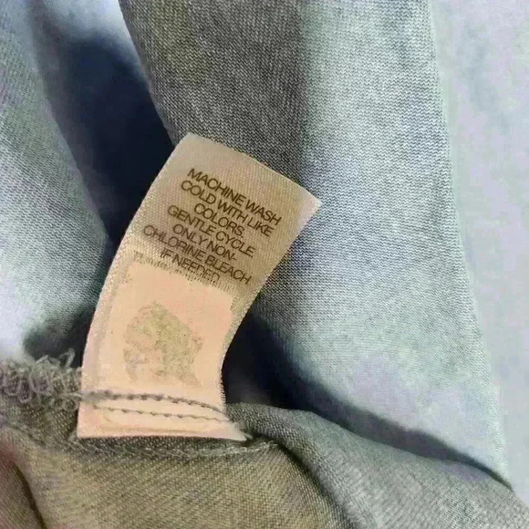 J. Jill women's denim blue pullover blouse size small - Picture 7 of 8